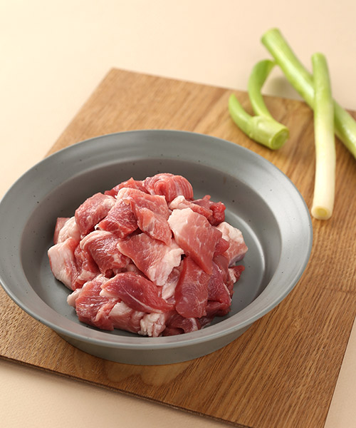 한돈 무항생제 앞다리살(찌개용) 500g